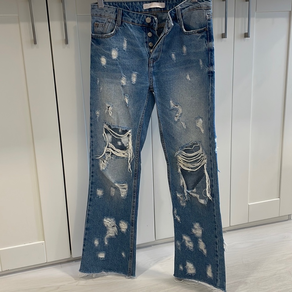 Zara super ripped jeans 👖